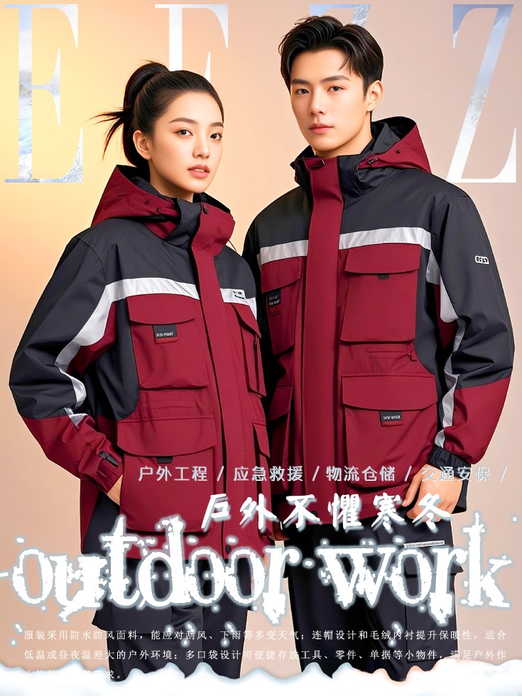 戶外作業(yè)工裝圖鑒：抗風(fēng)防水保暖工作服場(chǎng)景化方案