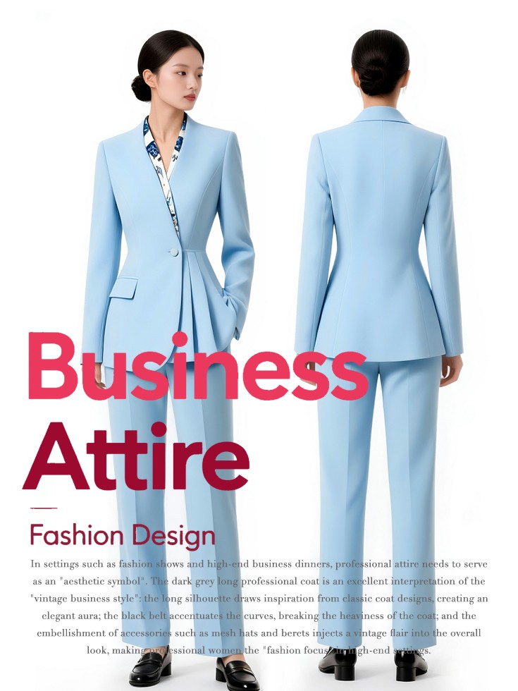 時尚女職業裝定制圖鑒：高端服務行業的形象密碼!