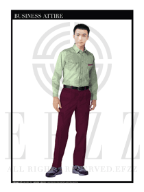 時(shí)尚淺綠色男款長(zhǎng)袖工程服制服設(shè)計(jì)圖096