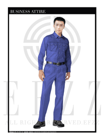 時(shí)尚藍(lán)色男款長(zhǎng)袖工程服制服設(shè)計(jì)圖102