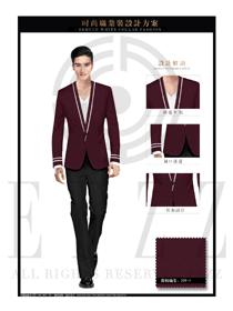 韓版修身款男款職業裝西服款式圖406