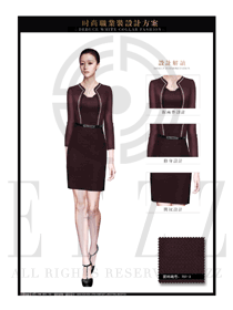 時(shí)尚OL通勤裝女職業(yè)裝夏裝制服設(shè)計(jì)圖675