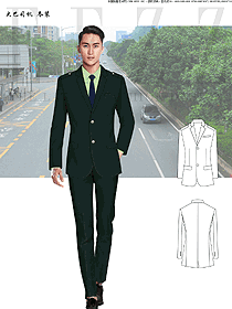 原創制服設計深綠色男款大巴司機服裝款式圖165