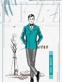 原創(chuàng)制服設(shè)計(jì)長(zhǎng)袖男款學(xué)生服校服款式圖070