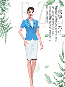 新款水療會所總臺收銀接待制服設計圖420