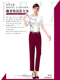 白色短袖女職業(yè)裝修身款短袖襯衫設計圖385