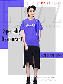 新款短袖女款快餐店服務(wù)員制服設(shè)計(jì)圖254