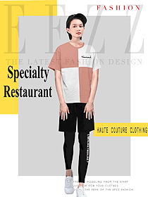 原創設計女款快餐廳服務員服裝款式圖266