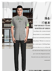時(shí)尚男款酒店門童制服設(shè)計(jì)圖1286
