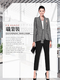 時尚女秋冬職業(yè)裝制服設計圖1802