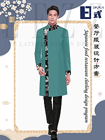 新款日式餐廳男服務(wù)員制服款式設(shè)計(jì)圖352