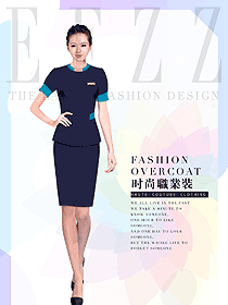 時尚女職業(yè)裝夏裝制服設(shè)計(jì)圖786