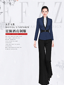 原創(chuàng)制服設(shè)計女款酒店大堂服裝款式圖1234