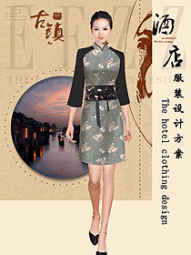 星級(jí)酒店女款中餐領(lǐng)班制服設(shè)計(jì)圖181