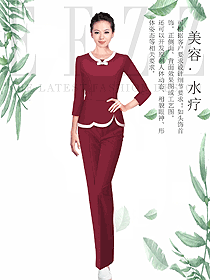 原創(chuàng)設(shè)計女款美容會所服裝款式圖752