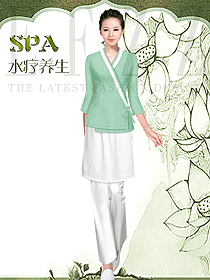 原創(chuàng)制服設(shè)計(jì)女款美容會(huì)所服裝款式圖647