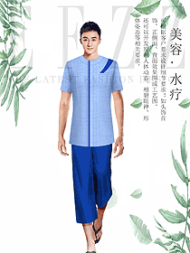 新款美容養生技師工作制服設計圖860