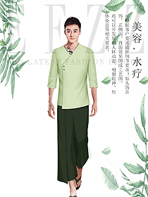 新款美容養生技師工作制服設計圖872