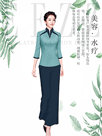 時尚美容技師制服設計圖885
