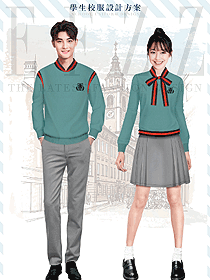 時(shí)尚長(zhǎng)袖學(xué)生服校服款式設(shè)計(jì)圖166