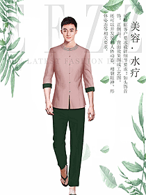 時尚spa美容養(yǎng)生技師制服設(shè)計(jì)圖899