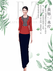 美容養生技師工作制服設計圖900