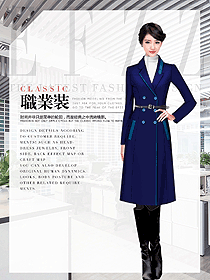 職場小清新女職業裝大衣制服設計圖296