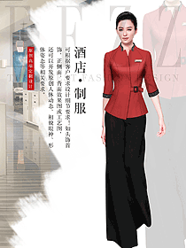 中餐服務(wù)員制服設(shè)計圖2197