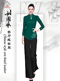 旅游景區(qū)中餐服務員服裝設計圖2199