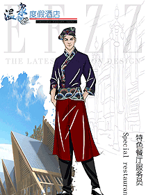特色餐廳服務員制服設計圖376