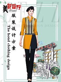 堂餐外賣派送店員制服設計圖432