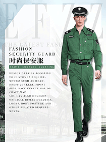 原創(chuàng)制服設(shè)計(jì)長(zhǎng)袖男款保安服款式圖439