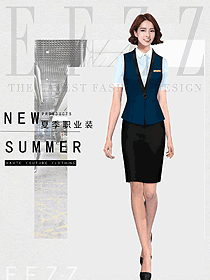 女職業裝夏裝制服設計圖1181