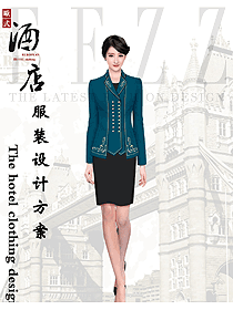 時尚酒店大堂制服設計圖1328