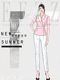 女職業裝夏裝制服設計圖1199