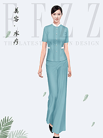 美容養(yǎng)生會所技師制服設計圖969