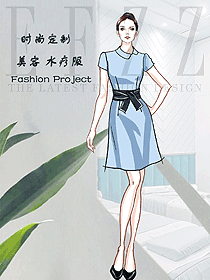 時尚養(yǎng)生會所服務(wù)生制服設(shè)計圖976