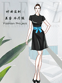 美容養(yǎng)生會所技師制服設計圖977