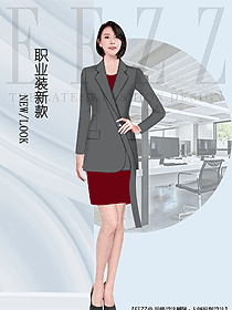 OL通勤裝女秋冬職業(yè)裝設計圖2111