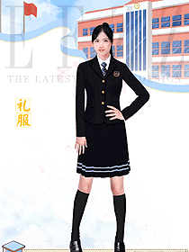 秋冬女裙高中生制服原畫設(shè)計作品