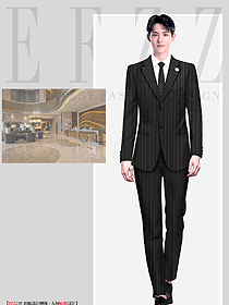 帥氣酒店前臺(tái)男經(jīng)理工作服西裝套裝
