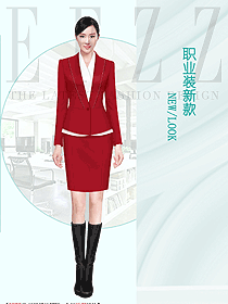 紅色西裝套裝女秋冬一粒扣新款職業裝氣質正裝西服外套