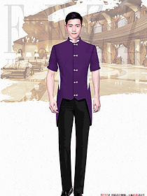 賓館酒店夏季門童行李生制服設(shè)計(jì)效果圖