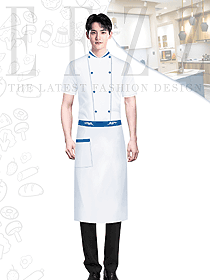 夏季酒店飯店烘焙糕點師廚房大碼定制短袖男款服裝