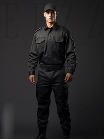 保安夾克執(zhí)勤服長(zhǎng)袖拉鏈款外套