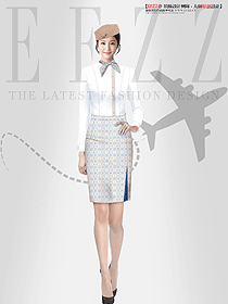 氣質航空制服售樓部工裝定制設計圖