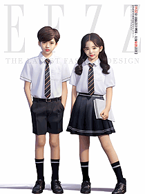 幼兒園園服夏季畢業服小學生校服手繪服裝設計圖