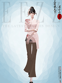 民族風定位花服飾服務員工作服裝定制設計案例