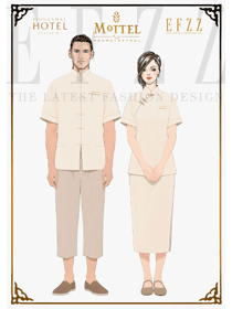 新中式雅韻 —EFZZ制服設(shè)計(jì)網(wǎng)酒店客房服務(wù)制服方案