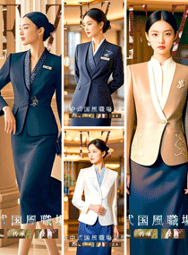 新中式國風職場制服：大堂服務人員的文化名片，盡顯高端服務格調